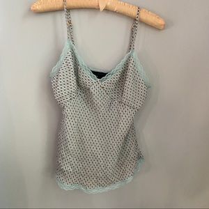 Silk & Lace Trim Chemise Camisole